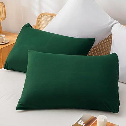 weigelia Queen Comforter Set Boho Emerald Green Comforter with 2Pillowcases Soft Microfiber Dark Green 3 Piece Bedding Comforter Set for All Season