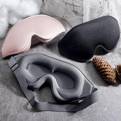 2 Pack Eye Mask for Sleeping - AUPHIL 3D Contoured Eye Mask with Eye Cup Blackout Sleeping Mask, Zero Pressure Eye Cover Sleep Mask for Women Men Side Sleeper 100% Light Blocking Blindfold