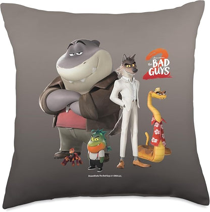 2 The Original Bad Guys Throw Pillow
