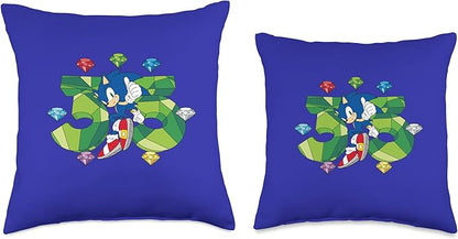 Sonic The Hedgehog: 35th Anniversary Key Visual Throw Pillow