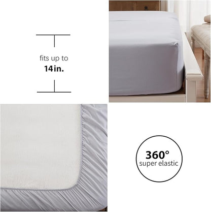 Anluoer King Size Bed in a Bag 7 Pieces, Pink Bed Comforter Set with Sheets, All Season Bedding Sets with 1 Comforter, 2 Pillow Shams, 2 Pillowcases, 1 Flat Sheet, 1 Fitted Sheet