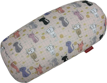 Bookishbunny Microbead Cylinder Bolster Roll Pillow 13" x 7" (Cats)