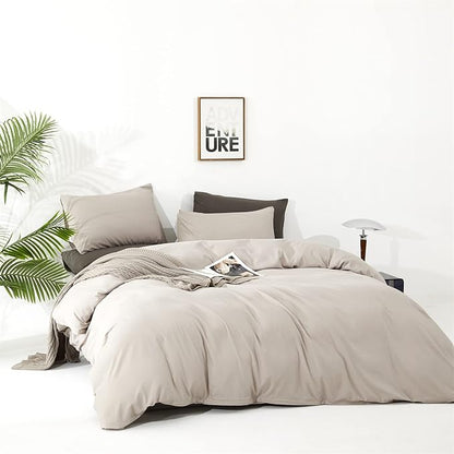 Pureant Beige Khaki Comforter Set California King Light Khaki Bedding Comforter Set 3PCS Oatmeal Cal King Comforter Modern Soft Women Men Cream Coffee Bedding Light Taupe Quilts Cotton Champagne Bed