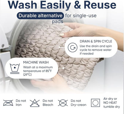 PAULATO BY GA.I.CO. Waterproof Chair Pad – 24x20 Reusable Seat Cover for Car or Wheelchair – Machine Washable Protector for Incontinence – Absorbent Changing Cushion for Elderly Care - Marsala