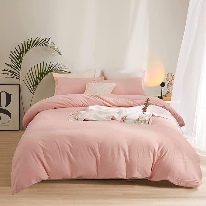Wellboo Blush Pink Comforter Set California King Solid Pink Bedding Comforters Cal King Women Girls Dusty Pink Quilts Modern Plain Bean Red Blankets Soft Luxury Dream Pink Bedding Plain Pink Comforter