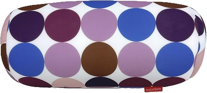 Bookishbunny Microbead Cylinder Bolster Roll Pillow 13" x 7" (PurpleCircle)