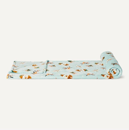 Basics Kids Fleece Blanket, Ultra-Soft Lightweight Throw for Children, Forest Friends, 50 x 60 Inches