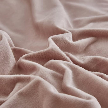 Pureant Pink Velvet Comforter Sets Twin Women Girls Blush Pink Fluffy Bedding Comforters Adults Teens Cute Dusty Pink Winter Quilts Solid Light Red Flannel Quilt Bean Pink Micromink Sherpa Plush Bed