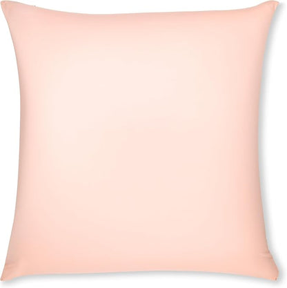 PILLOWY 18" x 18" Throw Pillow - Cream Peach: 1 PCS Luxurious Premium Microbead Pillow with 85/15 Nylon/Spandex Fabric. Forever Fluffy, Outstanding Beauty & Support. Silky, Soft & Beyond Comfortable