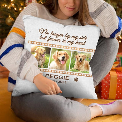 Pawfect House Dog Memorial Gifts for Loss of Dog, Personalized Pet Throw Pillow Covers (Insert Included), Forever in My Heart, Pet Memorial Gifts for Dogs, Custom Photo Pillow for Loss of Cat