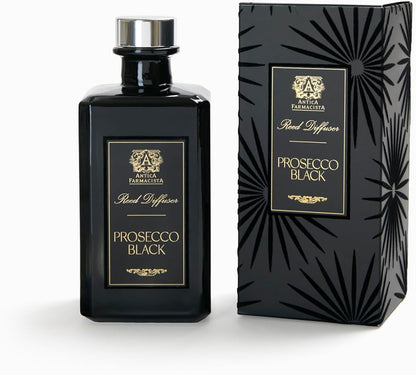 Antica Farmacista Home Ambiance Diffuser - Long-Lasting Reed Scent Diffuser - Luxury Room Freshener Gift - Prosecco Black, 10.8 fl oz