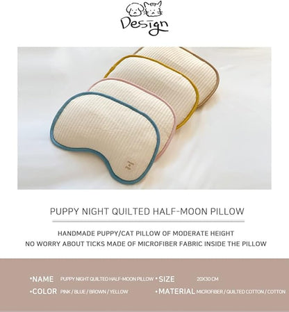 momNpop MNP Pet Organic Pillow, an Ideal Naptime Sleeping Companion for Small Dogs and Cats (Brown)