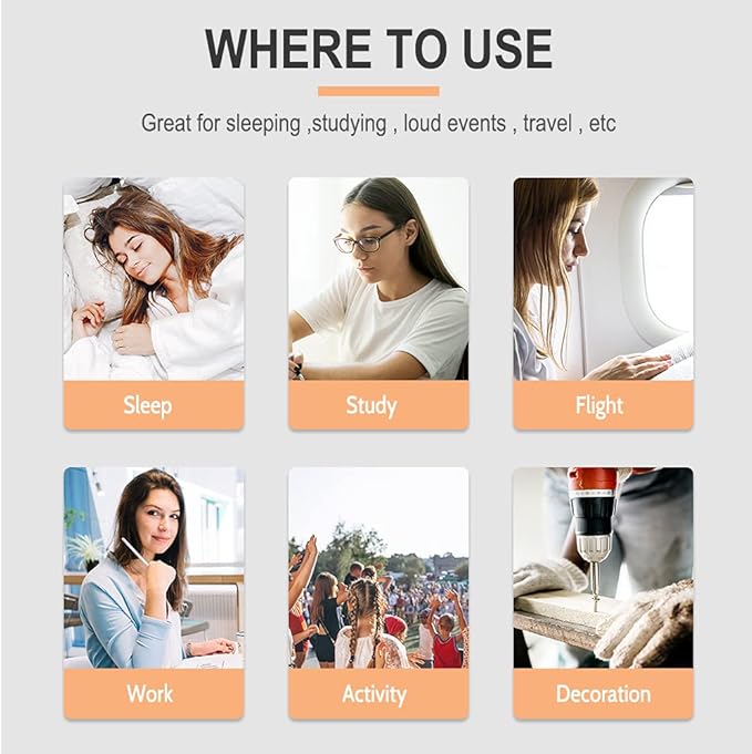 LYSIAN Foam Ear Plugs for Sleeping Small Ear Canals Women, Kids-35dB SNR Noise Canceling Sleep Earplugs for Snoring, Work, Shooting, Studying, Flesh Color-100 Pairs