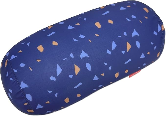 Bookishbunny Microbead Cylinder Bolster Roll Pillow 13" x 7" (ConfettiRoyalBlue)
