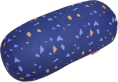 Bookishbunny Microbead Cylinder Bolster Roll Pillow 13" x 7" (ConfettiRoyalBlue)
