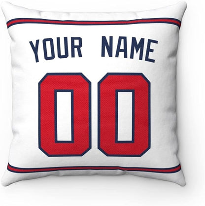 Throw Pillow Atlanta Personalized Custom Any Name and Number for Men Women Boy Gift