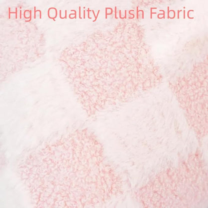 2 Pcs Pink Bow Pillow Big Bow Shaped Cushion Plush Car Lumbar Pillow Aesthetic Home Decor Throw Pillows for Room Bed Sofa Couch Decor