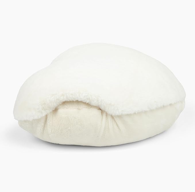 HUGIMALS Super Sized Heart to Hug Pillow in Ivory | 8 lb Weighted Soft Heart Shaped Sensory Pillow | for Self-Care, Relaxation, Sleep with Cozy Hand Pocket - Thoughtful Gift for Adults, Teens