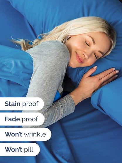 Extra Deep King Sheet Set - 6 Piece Breathable and Cooling Sheets - Hotel Luxury Bedding for Women, Men, Kids & Teens - Easy & Secure Fit - Soft, Wrinkle Free & Comfy - Extra Deep Pockets - Royal Blue