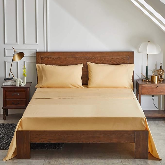 Gray Comforter Sheet Set Bed in a Bag 7 Pieces King Size Tree Branch Bloom Flower Spring Summer Bedding Set (1 Comforter 2 Pillow Shams 1 Tan Flat Sheet 1 Fitted Sheet 2 Pillowcases)