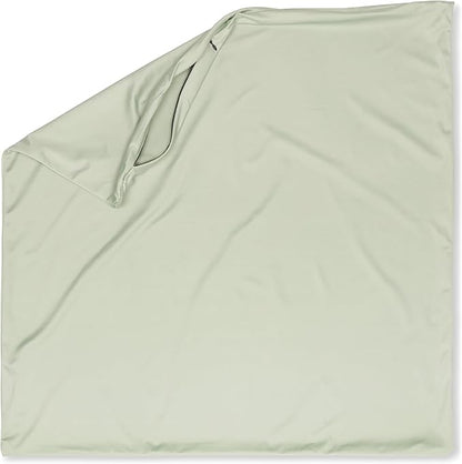PILLOWY 18"x18" Throw Pillowcases (Cover Only) - 85/15 Nylon, Spandex - Luxurious, Silky, Stretchy & Soft - 1Pcs Solid Color - A Perfect Choice for Couch Chairs Sofa Bed Adult/Kids Bedroom, Cadet Grey