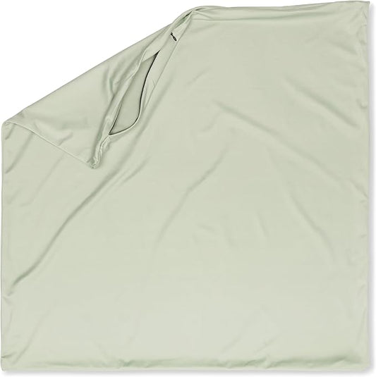 PILLOWY 18"x18" Throw Pillowcases (Cover Only) - 85/15 Nylon, Spandex - Luxurious, Silky, Stretchy & Soft - 1Pcs Solid Color - A Perfect Choice for Couch Chairs Sofa Bed Adult/Kids Bedroom, Cadet Grey