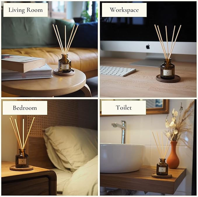 PRISTINE Campanula Blossom/Inspired by Hotel Duke Reed Diffuser for Home | Fresh Blend of Bluebell, Hyacinth, Cloves Reed Diffuser Set, Oil & Reed Diffuser Stick | Home & Office Decor | Fragrance Gift