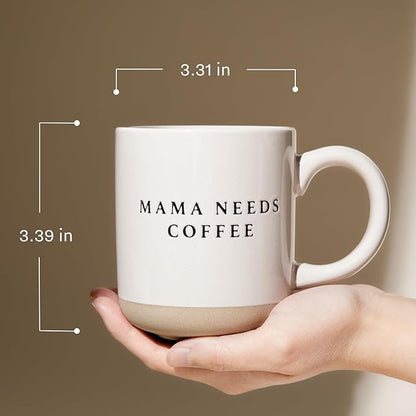 Sweet Water Decor Best Mom Ever Stoneware Coffee Mugs - 14Oz Cute Coffee Mugs for Hot and Cold Drinks - Dishwasher and Microwave Safe - Mothers Day Gift - Ideal for Tea & Espresso