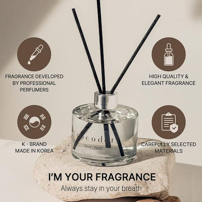 COCODOR Signature Reed Diffuser Set/Freesia&Pear / 6.7oz /1 Pack/Home Fragrance Diffuser, Oil Scent Diffuser for Bathroom Shelf Decor