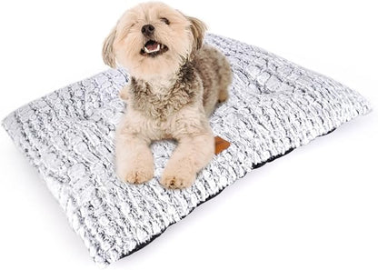 ULIGOTA Dog Bed Crate Pad Plush Dog Crate Mat for Small Medium Large Dogs Soft Dog Bed Anti Slip Fulffy Comfy Kennel Pad
