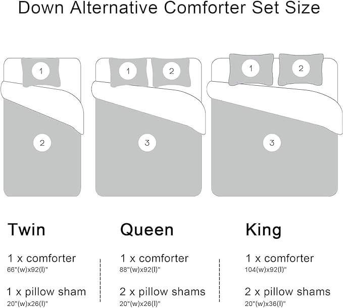 downluxe Lightweight Plaid Comforter Set (Twin) with 1 Pillow Sham - 2-Piece Set - Red/Black Plaid - Down Alternative Reversible Comforter