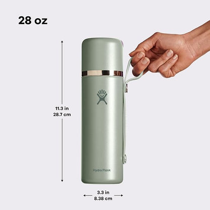 Hydro Flask Hot Flask & Cup – Insulated Stainless Steel, Hot Drink Travel Container for Coffee & Tea 28 Oz Trillium Pink
