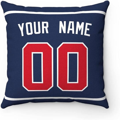 Throw Pillow Atlanta Personalized Custom Any Name and Number for Men Women Boy Gift