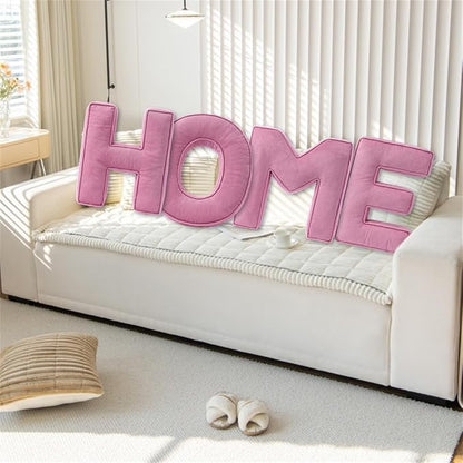Pink Letter Plush Pillow, Letter Hugging Throw Pillows, Decorative Corduroy Initial Letter Shaped Throw Pillows, Letter Pillows English Alphabet A to Z for Sofa Bedroom Living Room Decor (K)