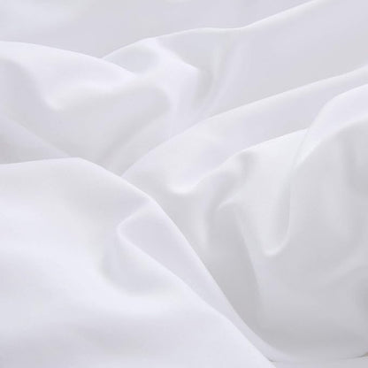 Houseri White Comforter King Size, 3 Pieces Lightweight Solid White Bedding Set King, All Season Soft Pure White King Size Comforter Set Extra Fluffy Ultra Comfy Bed Quilt (1 Comforter, 2 Pillowcases)