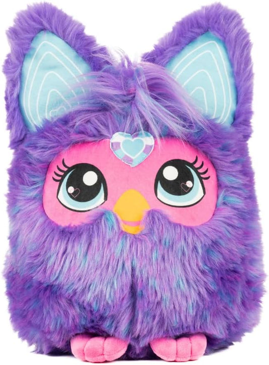 Furby Purple Plush Cuddle Pillow, Super Soft & Cozy, (Officially Licensed Product) by Franco Collectibles