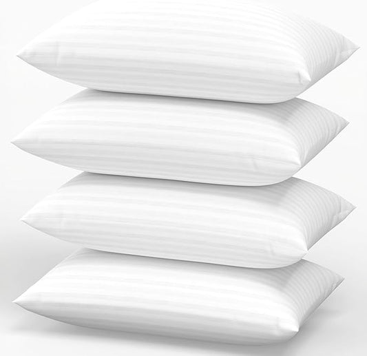 King Size Pillows Set of 4 Hotel Collection Bed Pillow for Sleeping King Pillows 4 Pack for Back, Stomach or Side Sleepers Soft and Supportive Washable Pillow for Bedroom