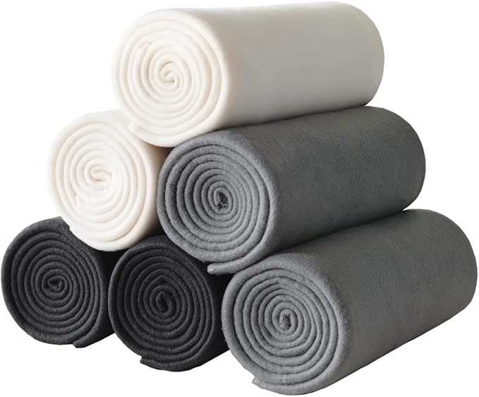 ZYFZCYBL Fleece Throw Blankets Lightweight Warm Soft Cozy Pet-Friendly Bulk Fleece Throw Blanket Solid for Home Bed, Sofa，Office,Gifts, Couch (Pack of 6-50 x 60 inch，Assorted 6)