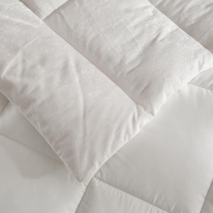 HYPREST Velvet Comforter Queen, Greek Velvet Luxury Queen Comforter Set, Ultra Soft Down Alternative Comforter Cozy Lightweight