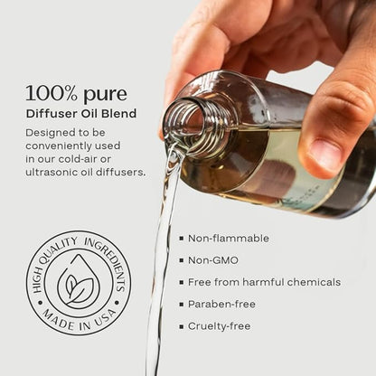 AromaPlan Hotel Scents Cinnamon Sticks 5 Fl Oz (148ml), Luxury Home and Hotel Fragrance Diffuser Oil for Aromatherapy - USA Made, Bigger Bottle, Bolder Aroma & Longer Lasting