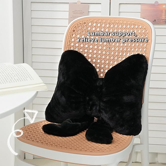 2 Pcs Coquette Bow Throw Pillows Cute Bowknot Plush Pillow Coquette Home Decor Stuffed Decorative Bow Lumbar Pillow for Girls Loft Bed Decor Accessories