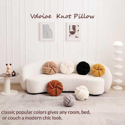 Black Ball Pillow 11.8 Inches Round Black Throw Pillow Simple Modern Ball Shaped Throw Pillow，Nordic Style Cushion Decorative Pillow for Couch,Sofa,Bedroom