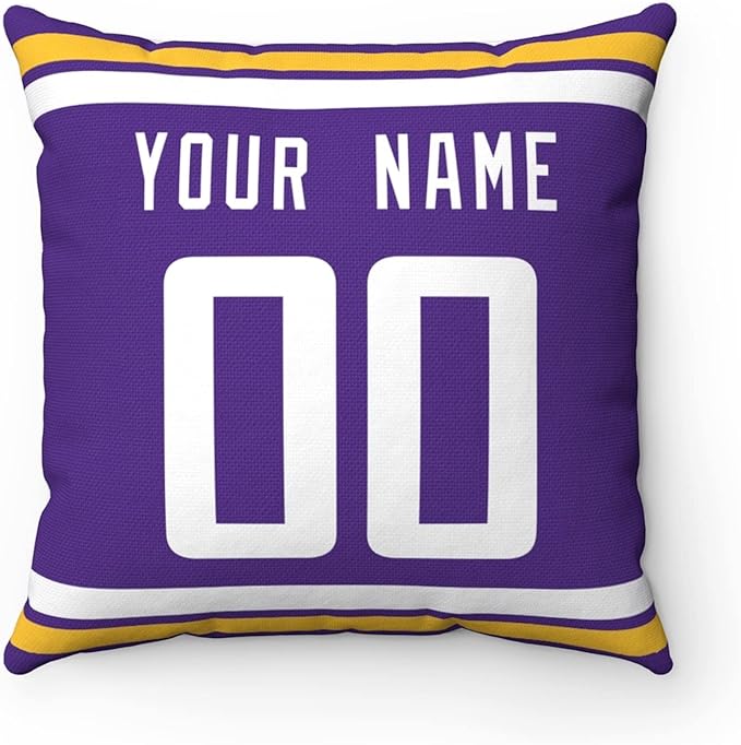 ANTKING Throw Pillow 2 Packs Custom Any Name and Number for Men Women Boy Gift