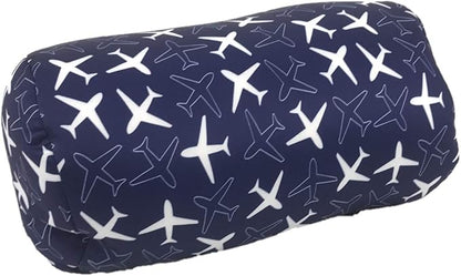 Bookishbunny Microbead Cylinder Bolster Roll Pillow 13" x 7" (PlaneNavy)