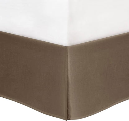 Madison Park Palisades Comforter Set Modern Faux Suede Pieced Stripe Design, All Season Down Alternative Cozy Bedding with Matching Shams, Decorative Pillows, Queen(90"x90"), Brown 7 Piece
