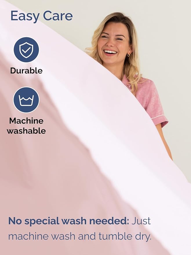 Extra Deep Split King Sheet Set - 7 Piece Breathable and Cooling Sheets - Hotel Luxury Bedding for Women, Men, Kids & Teens - Easy Secure Fit - Soft & Wrinkle Free - Extra Deep Pockets - Lavender Pink