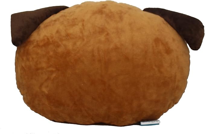 LFZ Pug Dog Shape Decorative Cushion Pillow for Indoor Sofa Chair Bed or Outdoor Beach Chair Car Travelling Vacation 15 inches