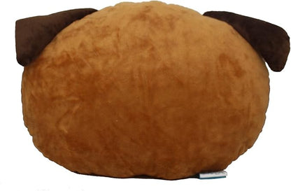 LFZ Pug Dog Shape Decorative Cushion Pillow for Indoor Sofa Chair Bed or Outdoor Beach Chair Car Travelling Vacation 15 inches