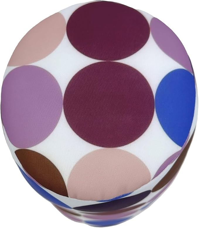 Bookishbunny Microbead Cylinder Bolster Roll Pillow 13" x 7" (PurpleCircle)