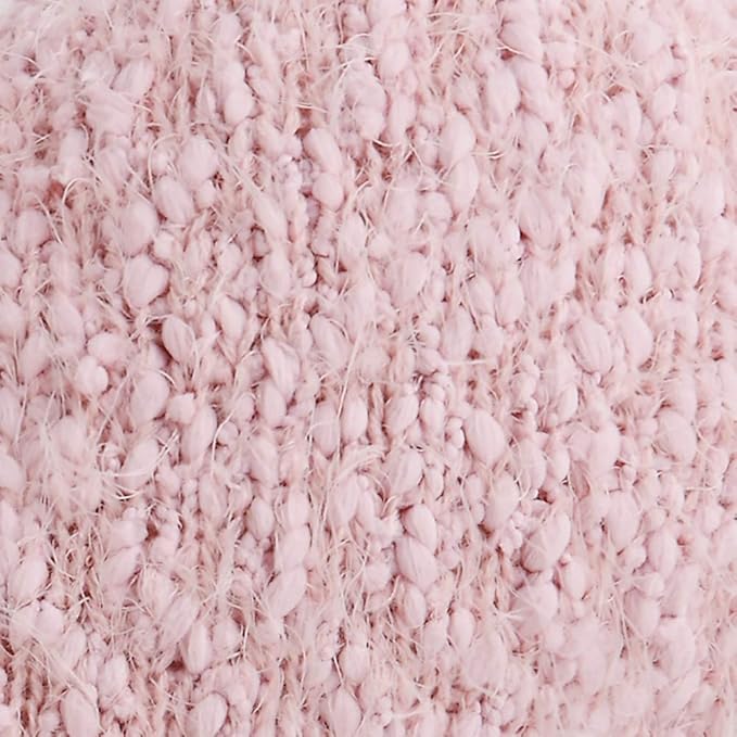 DEMDACO Pale Pink Soft Heart Shaped 10 x 11 inch Plush Polyester Decorative Throw Giving Pillow
